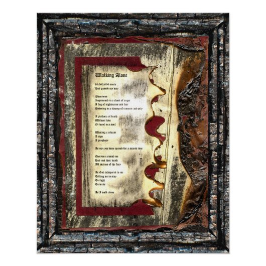 Alleen lopen poster (Voorkant)