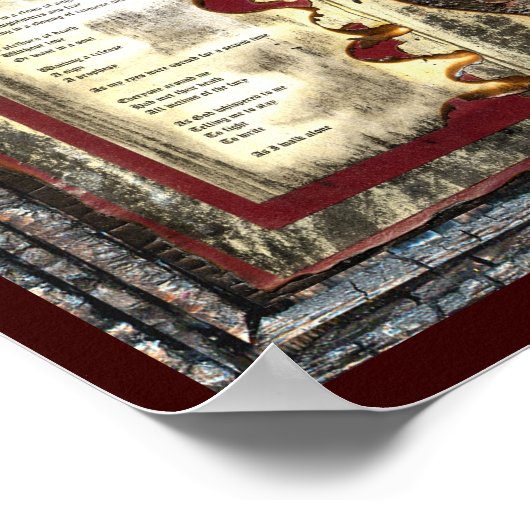 Alleen lopen poster (Hoek)