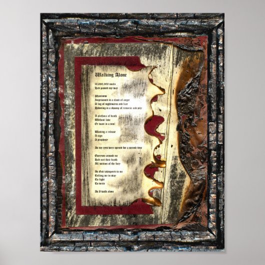 Alleen lopen poster (Voorkant)