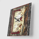 Alleen lopen vierkante klok (Hoek)