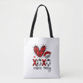 Alleen Love Vibes Canvas tas (Voorkant)