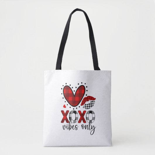 Alleen Love Vibes Canvas tas (Voorkant)