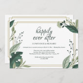 Alleen lozing Elopement Reception Kaart (Voorkant / Achterkant)