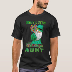 Alleen Lucky tante Gnomes Autism St Patrick's Day T-shirt