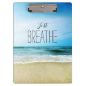 Alleen maar afbreken bij het strand klembord (Voorkant)