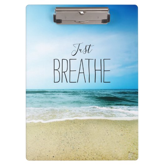 Alleen maar afbreken bij het strand klembord (Voorkant)