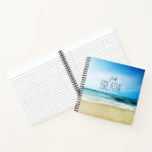 Alleen maar afbreken bij het strand notitieboek (Binnen)