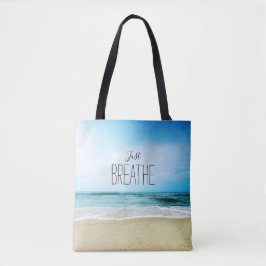 Alleen maar afbreken bij het strand tote bag