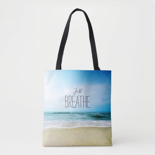 Alleen maar afbreken bij het strand tote bag (Voorkant)