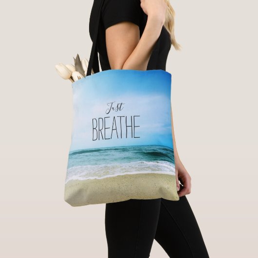 Alleen maar afbreken bij het strand tote bag (Dichtbij)