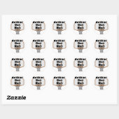 alleen maar basketbalnet ronde sticker (Vel)