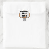 alleen maar basketbalnet ronde sticker (Tas)