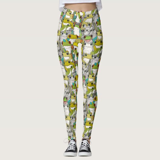 alleen maar boomkikkervel leggings (Voorkant)