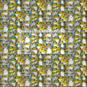 alleen maar boomkikkervel stof (Delen)