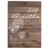 Alleen maar Breedte van de Dandelions Butterfly Wo Klembord (Achterkant)