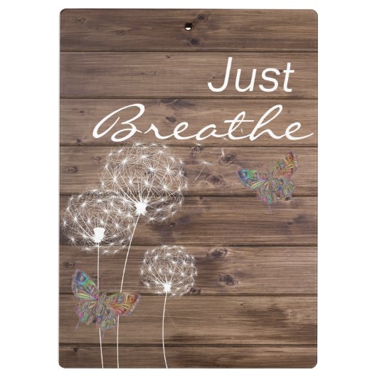 Alleen maar Breedte van de Dandelions Butterfly Wo Klembord (Achterkant)