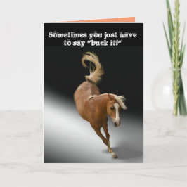 Alleen maar "buck it" pensioen kaart