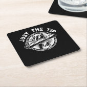 Alleen maar de tip-roker schitterende stekelrok ro kartonnen onderzetters (Schuin)