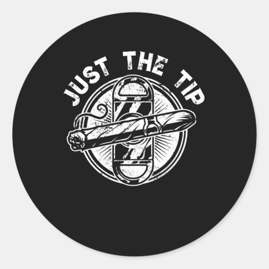 Alleen maar de tip-roker schitterende stekelrok ro ronde sticker (Voorkant)