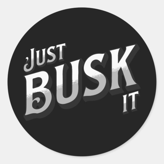 Alleen maar druk. ronde sticker (Voorkant)