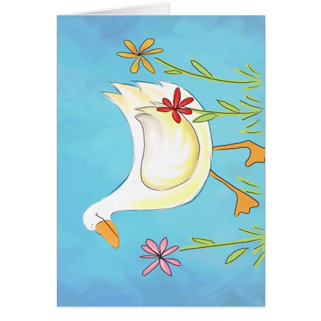 Alleen maar Ducky met bloemen (Voorkant)