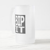 Alleen maar een BIP Matglas Bierpul (Voorkant links)