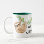 Alleen maar hangende Mok met koffie (Links)