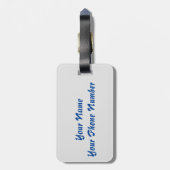 Alleen maar kruis door het strand bagagelabel (Achterkant verticaal)