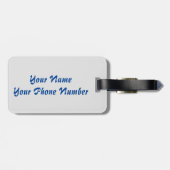 Alleen maar kruis door het strand bagagelabel (Achterkant horizontaal)