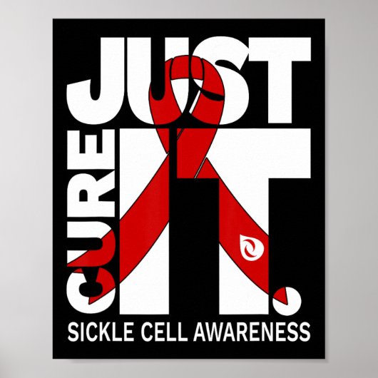 Alleen maar kure sikkelcelbewustwording poster (Voorkant)