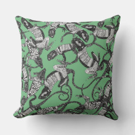 alleen maar lizards green kussen