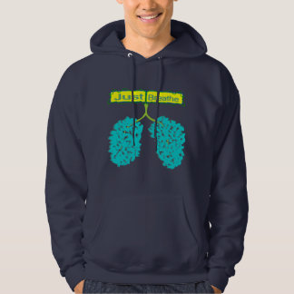 alleen maar longen ademen hoodie