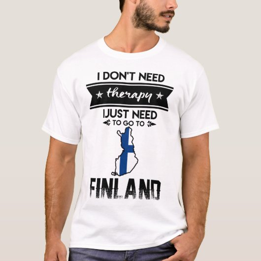 alleen maar naar finland t-shirt (Voorkant)