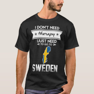 alleen maar naar zweden t-shirt