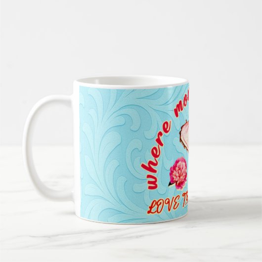 alleen maar omdat koffiemok (Links)