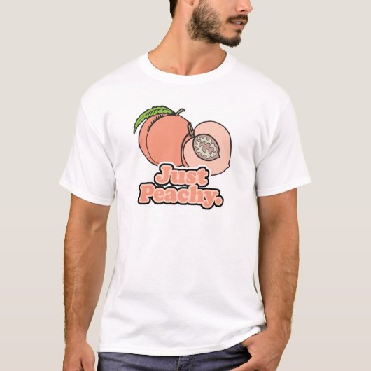 Alleen maar perzik t-shirt (Voorkant)
