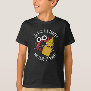Alleen maar prut mustard donkere achtergrond t-shirt