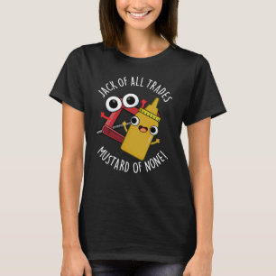 Alleen maar prut mustard donkere achtergrond t-shirt