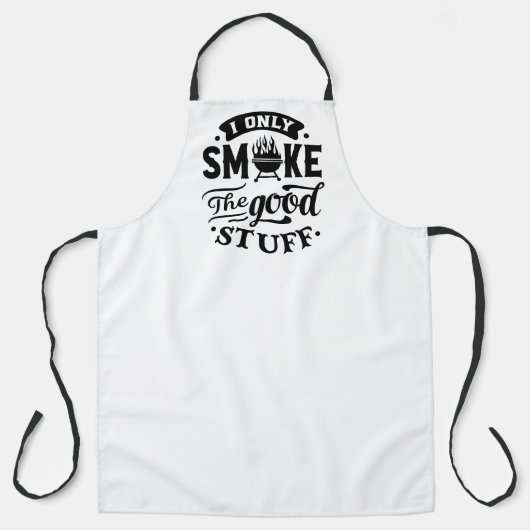 Alleen maar roken de Goede Stuff Funny Schort (Voorkant)