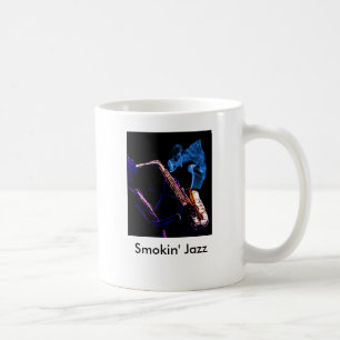Alleen maar roken... Jazz-gekraakt, mokin' Jazz Koffiemok