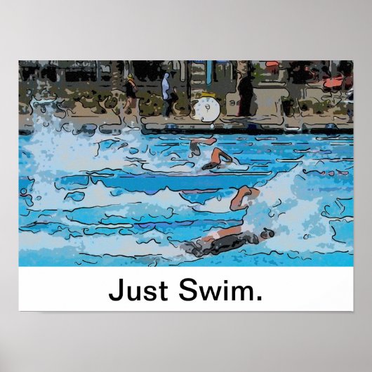 Alleen maar Swim Poster (Voorkant)