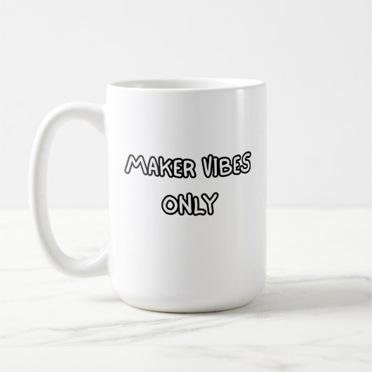 alleen maker vibes koffiemok (Links)