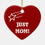 Alleen mama keramisch ornament (Achterkant)