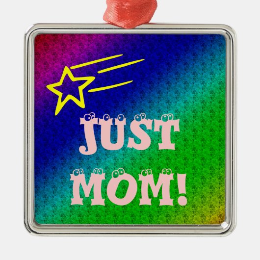 Alleen mama metalen ornament (Voorkant)