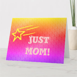 Alleen mama Superstar Oranje roze ster van mijn le Kaart