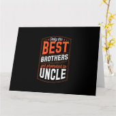 Alleen Mannen die de beste broers krijgen gepromoo Kaart (Gele Bloem)