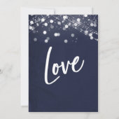 Alleen marinescheepvaart en lights Textured Weddin Kaart (Achterkant)