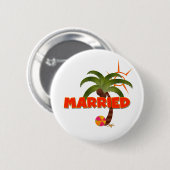 Alleen MARRIED Tropical  Ronde Button 5,7 Cm (Voorkant /achterkant)