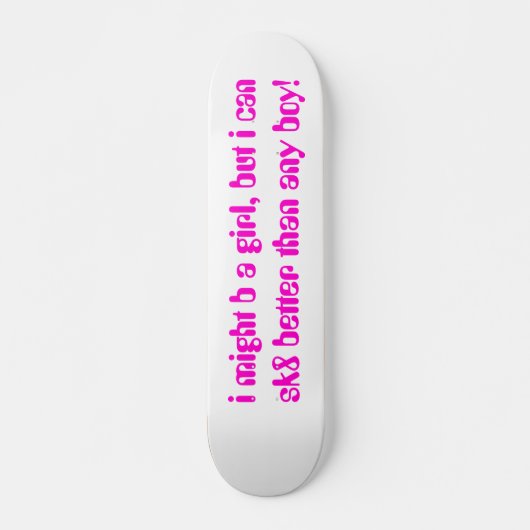 ALLEEN MEISJES SKATEBOARD (Voorkant)