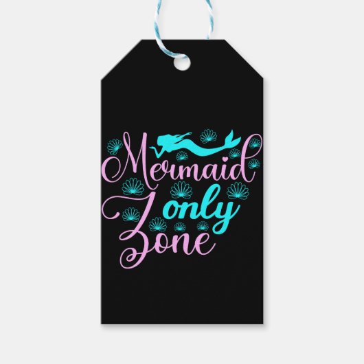 Alleen Mermaid Zone Cadeaulabel (Voorkant)